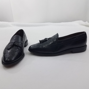 Allen Edmonds Manchester Black Wing Tip Loafer Tas‎